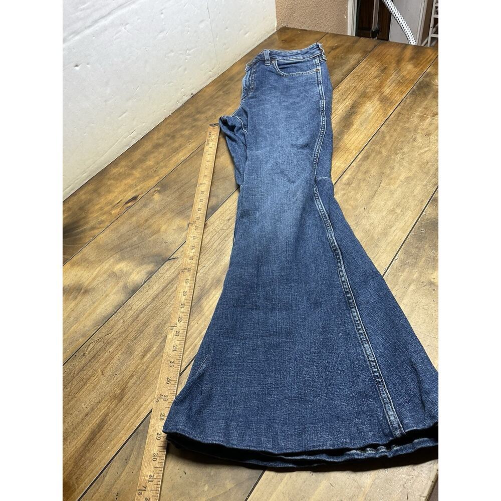 Wrangler Retro High Rise Flare Denim Bell Jeans Womens Size 29 ALTERED - Picture 11 of 11